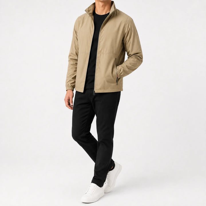 Veste Zippée à Col Montant