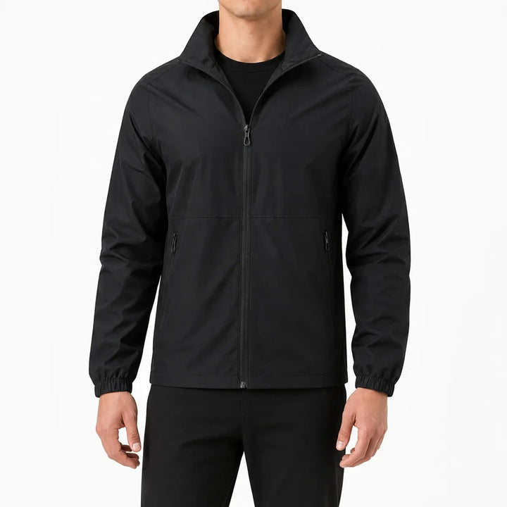 Veste Zippée à Col Montant – Noir