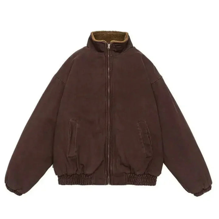 Veste Zippée à Doublure Chaude