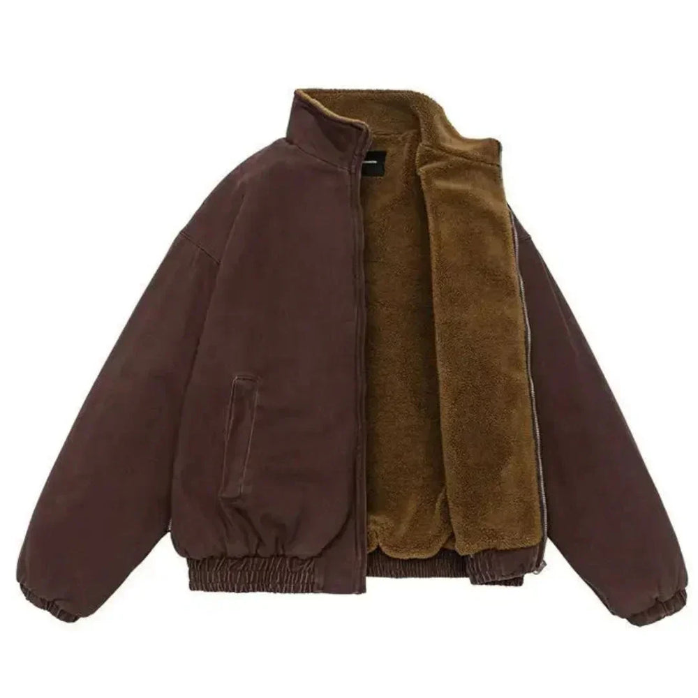 Veste Zippée à Doublure Chaude