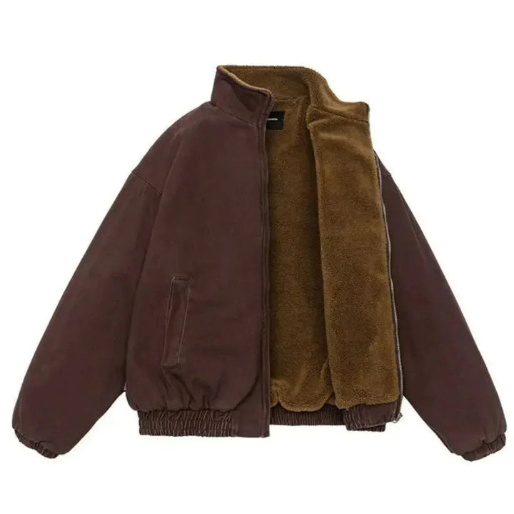 Veste Zippée à Doublure Chaude