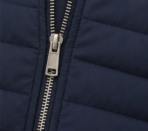 Veste Zippée à Plastron Matelassé