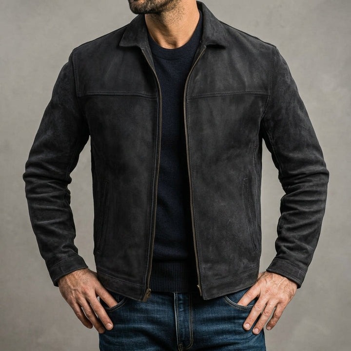 Veste Zippée Style Intemporel – Bleu