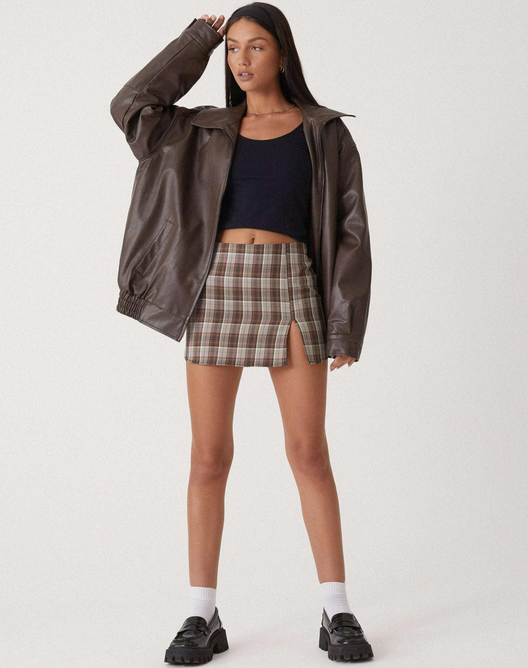 Elisa | Veste oversize en cuir
