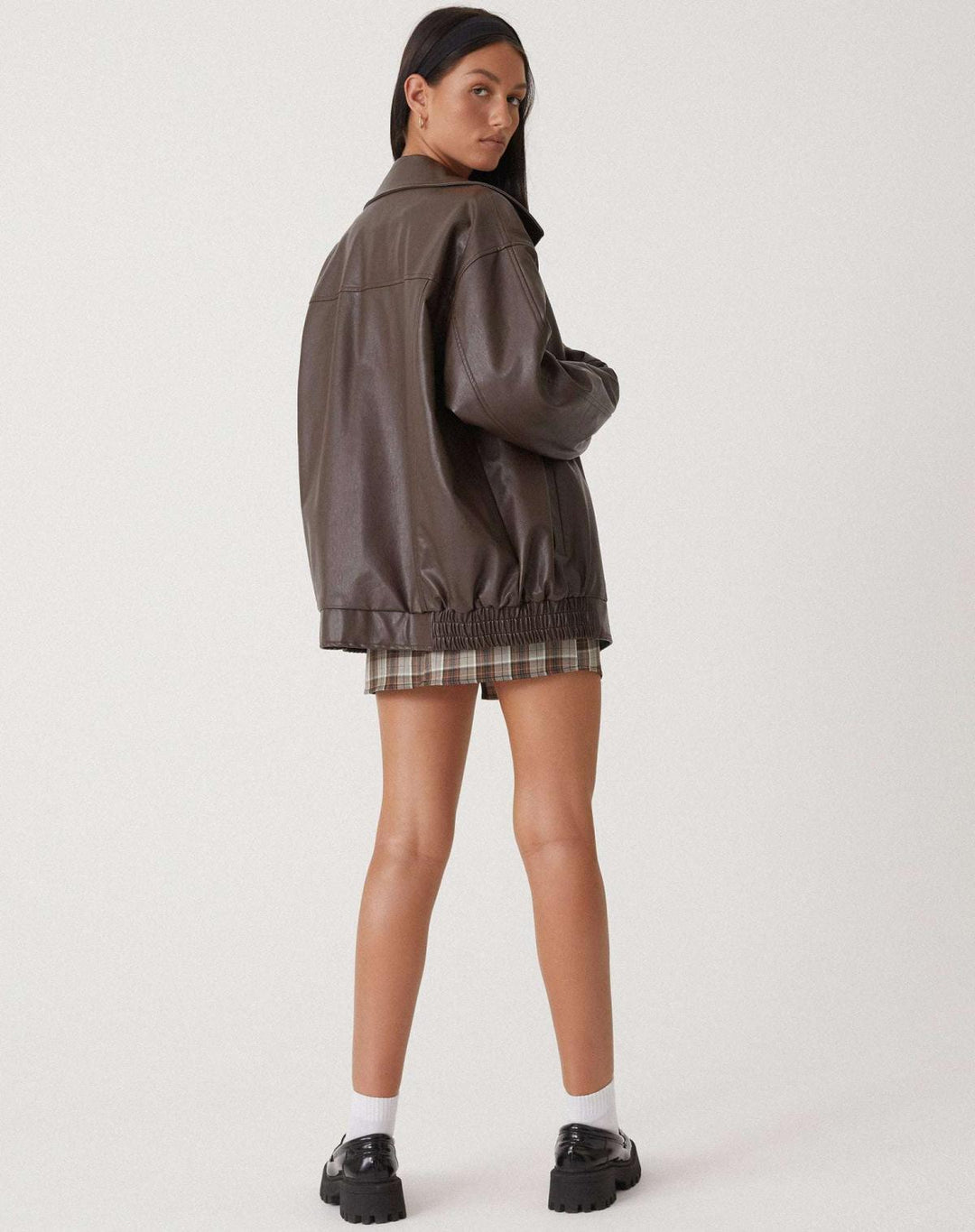 Elisa | Veste oversize en cuir
