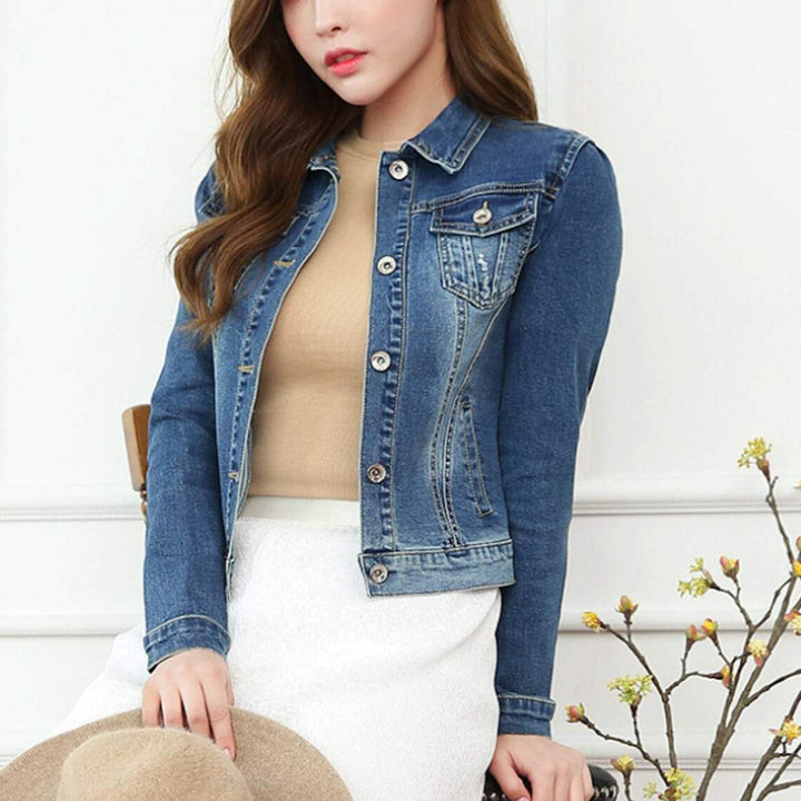 Veste en Jean Ajustée | Style Classique | Confort et Élégance