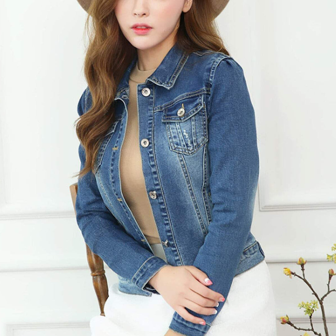 Veste en Jean Ajustée | Style Classique | Confort et Élégance