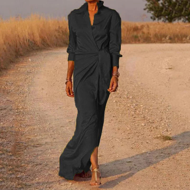 Brisen | Robe maxi portefeuille élégante pour femmes
